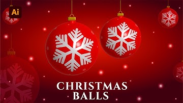 DRAW A CHRISTMAS BALL LIKE A PRO WITH ADOBE ILLUSTRATOR! || Christmas balls illustrator