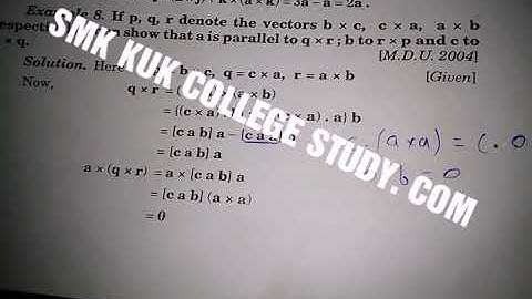 B. A/b. Sc solution of vector calculus math /Ex-1.2