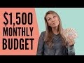 HOW TO BUDGET FOR A $1,500 MONTHLY INCOME