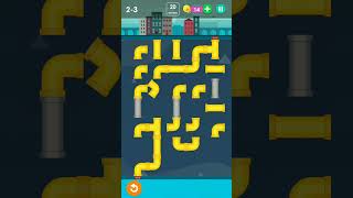 #3 smart puzzles pipes normal level 3( 2-3)#puzzles #pipes #normallevel#gameplay #shorts #pipelevel