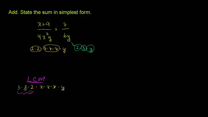 Adding Rational Expressions
