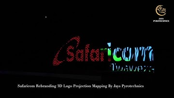 Safaricom Rebranding 3D Logo Projection Mapping By Jays Pyrotechnics