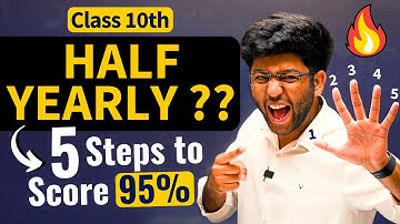 Class 10th Half Yearly- 5 Steps To Score 95% 🔥 | Shobhit Nirwan