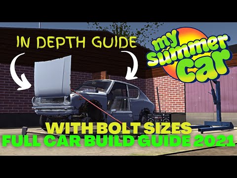 My Summer Car - Episode 2 - Getting started + Chassis build tutorial +  Engine Start! 