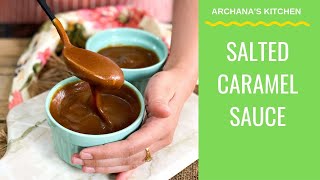 Homemade Salted Caramel Sauce Recipe - Dessert Recipes by Archana's Kitchen screenshot 1