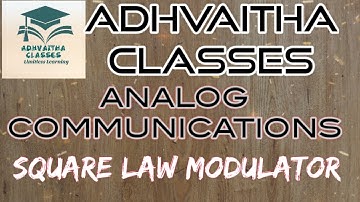 Square Law Modulator #AnalogCommunications #GATEECE,IES,#UGCNET Adhvaitha Classes