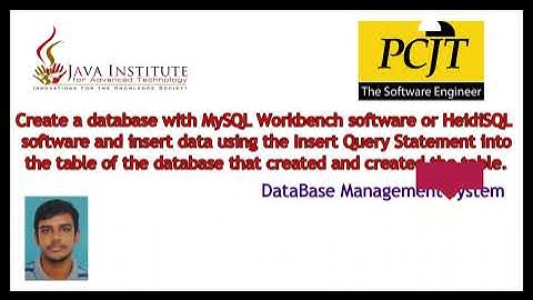 DBMS Task 6 -Create a database with MySQL Workbench software or HeidiSQL software and use the Insert
