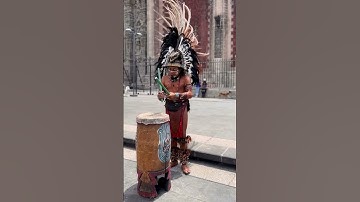 Thumbnail of 🇲🇽 Epic Drumming in the Heart of Mexico! 🥁 #mexicocity #aztec #drumming #travel #shorts #music