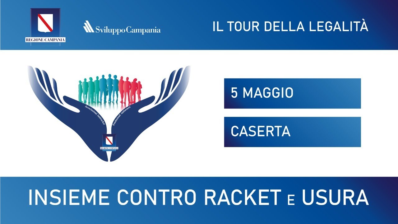 Tour della legalità - Caserta - Insieme contro racket ed usura - YouTube