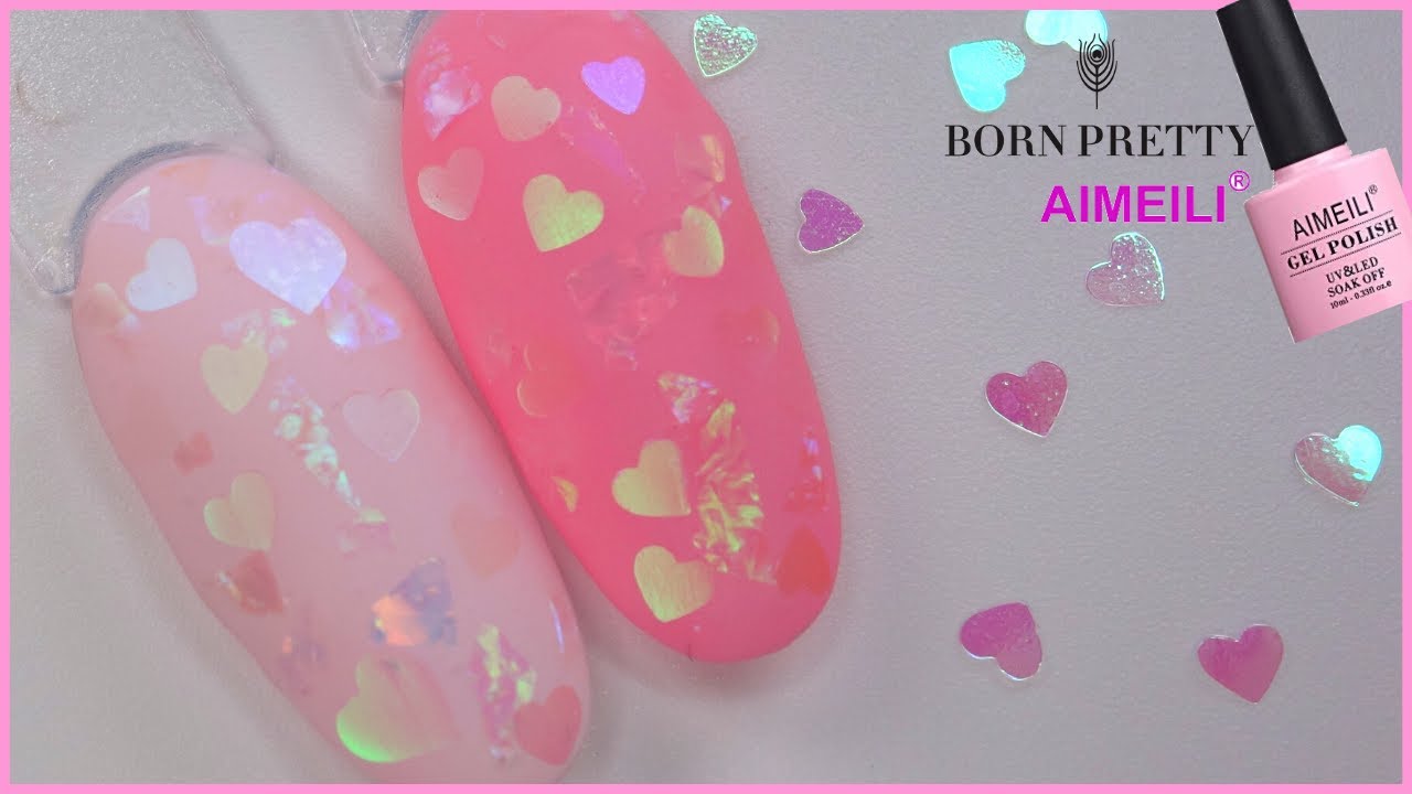 Heart Nail Art Stickers Valentine's Nail Glitter Sequins 3D Nail Art Decor  Holographic Heart Shape Flakes Nail Design For Women Manicure Tips DIY Nail,  Valentines Nail Charms - valleyresorts.co.uk