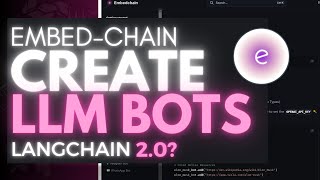 Build POWERFUL LLM Bots EASILY with Your Own Data - Embedchain - Langchain 2.0 (Tutorial)