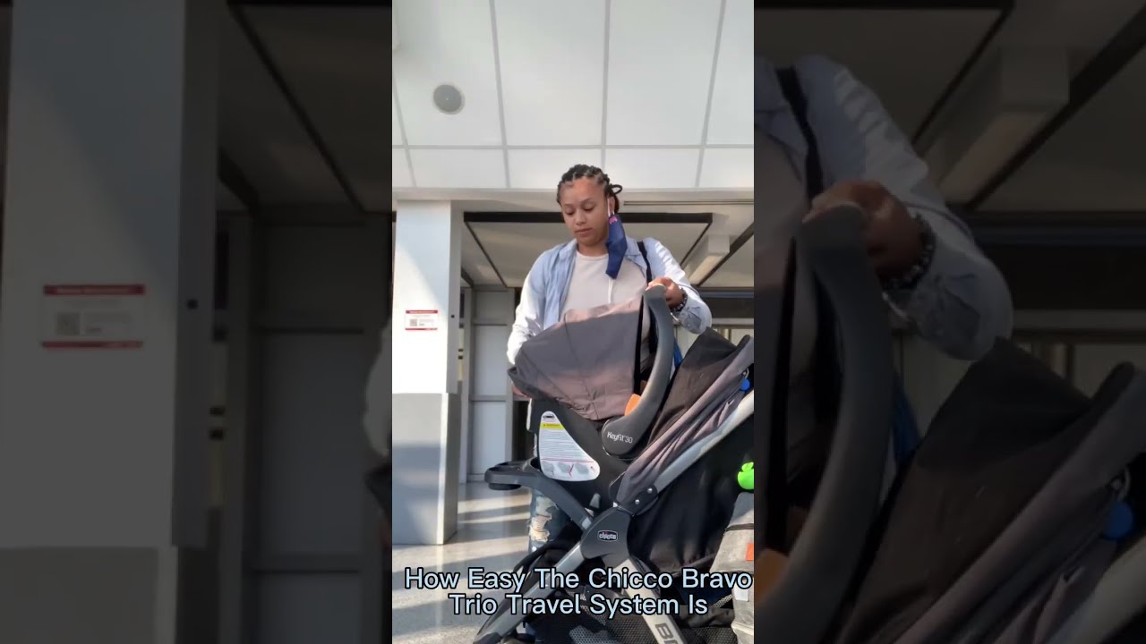 Chicco Bravo Trio Travel System Quickfold Stroller Keyfit 30