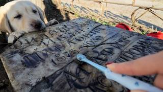 This Grave From 1875 Hadn't Been Cleaned in 50 Years… So I Did It This Grave From 1875 Hadn't Been Cleaned in 50 Years… So I Did It
