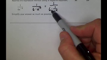 ALEKS: Rewriting an algebraic expression without a negative exponent (MC)