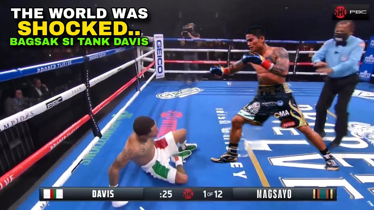 Ang Pag- Bagsak ni Tank Davis sa Kamao ni Mark Magsayo