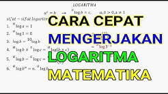 CARA CEPAT MENGERJAKAN SOAL LOGARITMA MATEMATIKA # PART1 - Durasi: 11.42. 