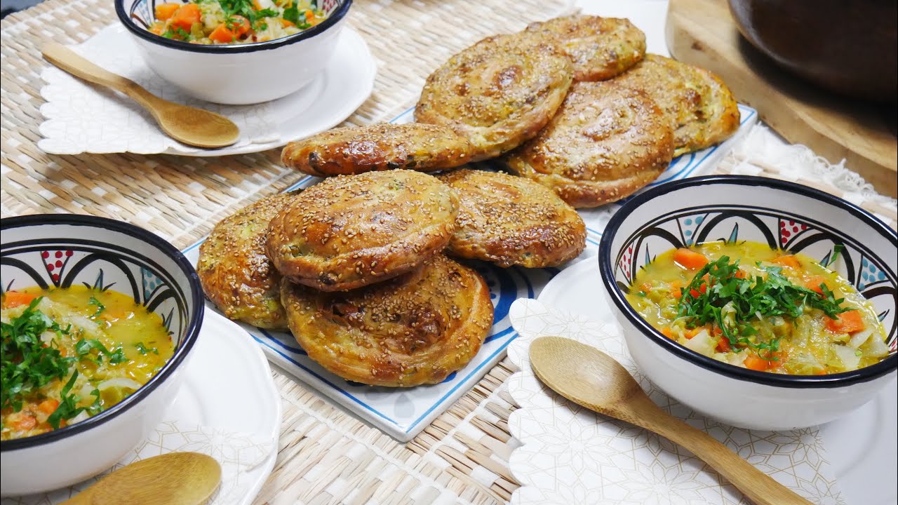 وصفات رمضان محنشات   معمرين بحشوة بسيطة واقتصادية شوربة الخضر