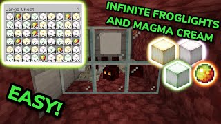 SIMPLE 1.20 AUTOMATIC FROGLIGHT FARM TUTORIAL in Minecraft Bedrock (MCPE/Xbox/PS4/Switch/PC)