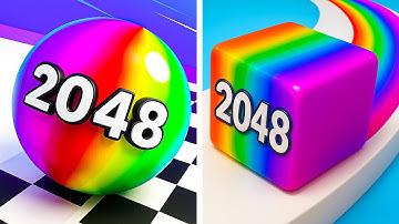 Ball Run 2048 vs Jelly Run 2048🟡🟢🚕Walkthrough Max Gameplay BE2362