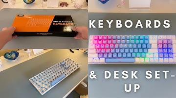 Building My First Mechanical Keyboard & Mini-Desk Tour | (Royal Kluge 100)