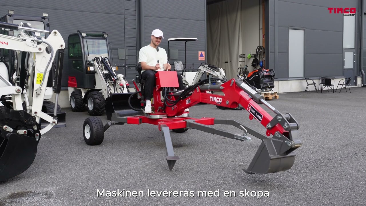 Timco ATV-570R 360 astetta pyörivä kaivuulaite 15hp moottorilla ja 30cm kauhalla