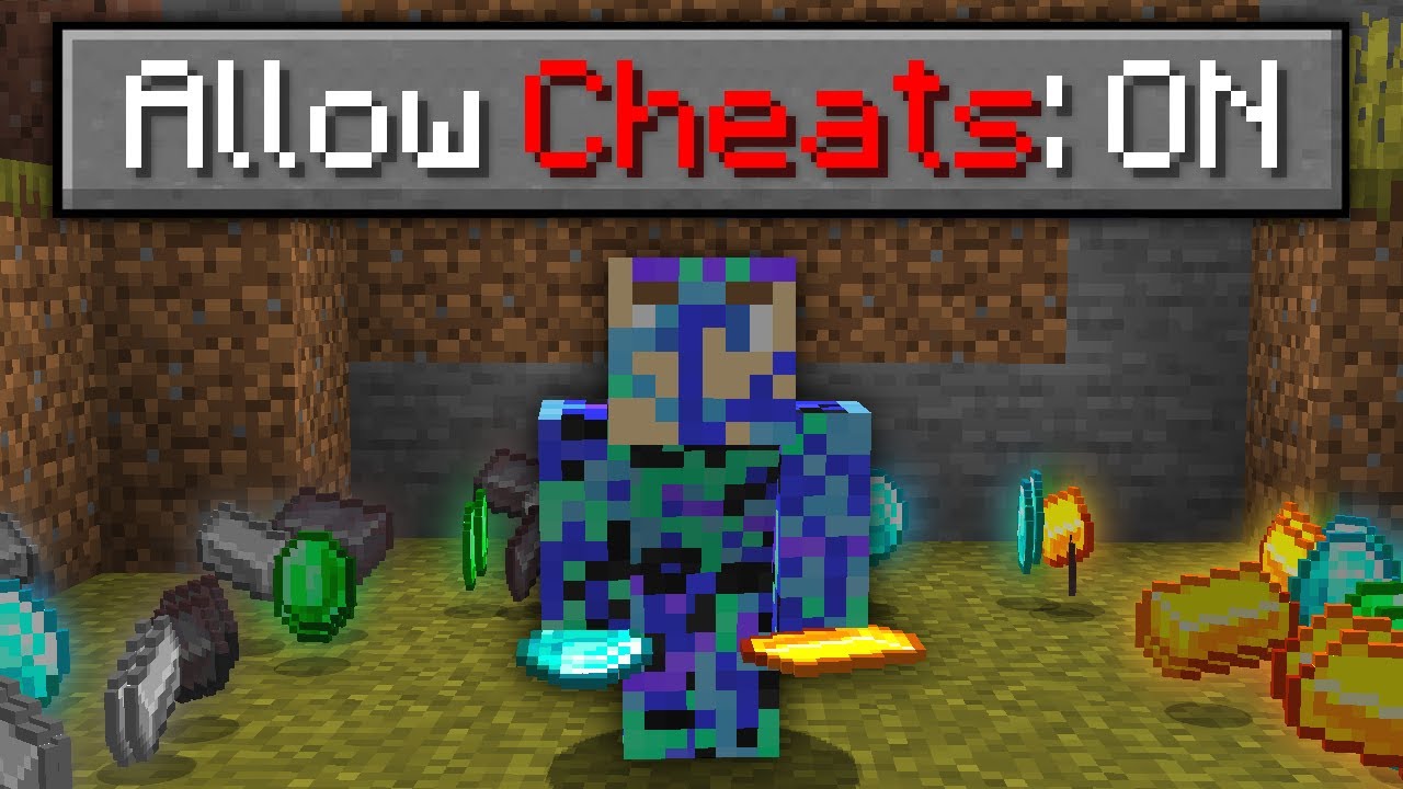 Minecraft, But There Are Cheat Codes... - YouTube