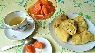 Ханум с картошкой и луком в духовке. Рецепт по Узбекски, Казахский, Уйгурский, Азербайджанский Ханум с картошкой и луком в духовке. Рецепт по Узбекски, Казахский, Уйгурский, Азербайджанский
