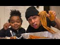 SEAFOOD BOIL MUKBANG WITH 4 YEAR OLD “Woo Wop”!! **MUST WATCH**