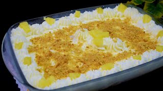 EID Special Dessert in 10 Minutes | 4 Ingredient Quick Pineapple Dessert Recipe