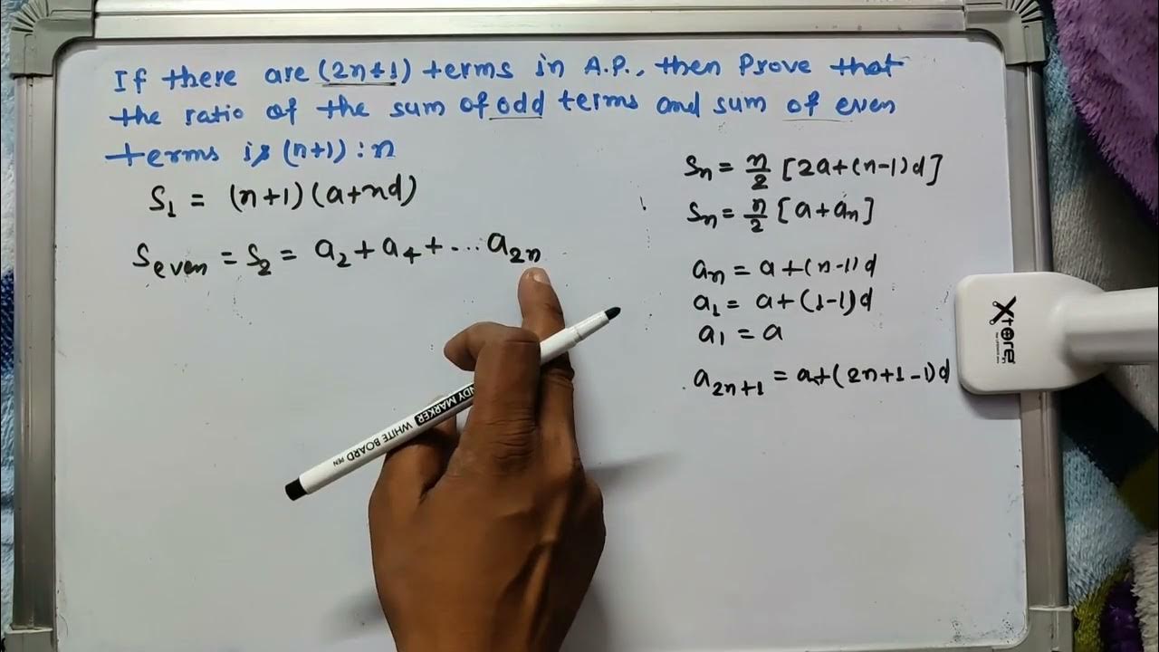 If there are 2n 1 terms in a p then prove that the ratio of the