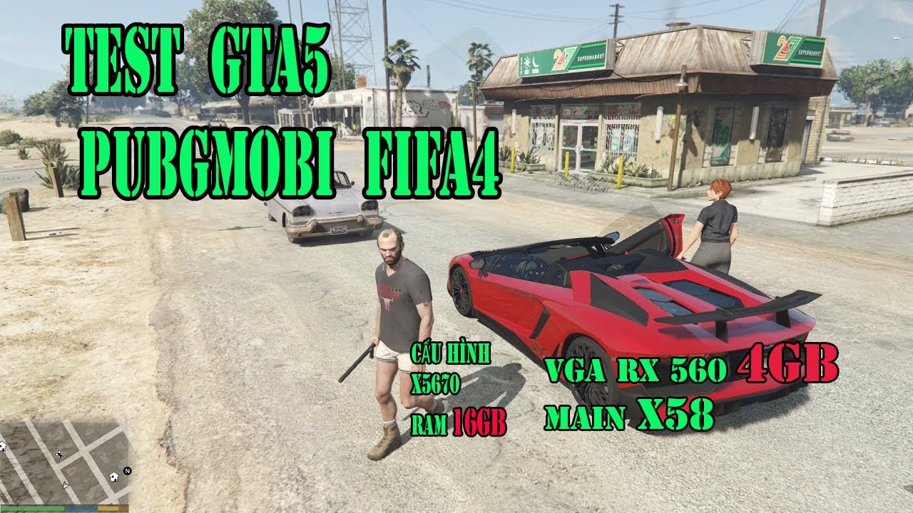 xeon x5670 ราคา  New Update  TEST GAME GTA5/PUBG/FIFA4  TRÊN CON XEON X5670 RAM 16GB VGA RX 560 4GB- HVC VLOGS