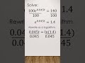 Solve Euler's Number Equation using a Logarithm