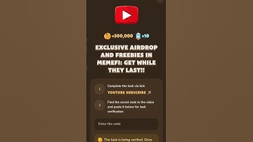 Exclusive Airdrop And Freebies In MemeFi: Get While They Last | MemeFi Video Code
