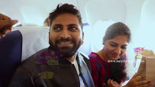 Surprise proposal on air | Surprising fiance on a flight from Chennai | Surprise machi