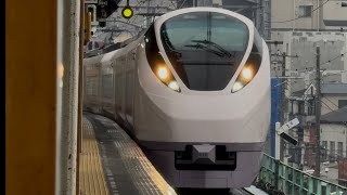 【4K高画質】E657系ｶﾂK10編成の特急ひたち5号いわき行きが三河島駅番線を通過するシーン（5M）2026.2.11 9:04