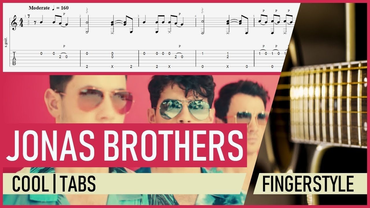 Jonas Brothers - Cool Fingerstyle Acoustic Guitar Cover + Tabs & Tutorial/Lesson