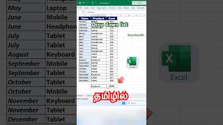 Create Drop Down List in 1 Minute 🔥 Data Validation Trick | Excel Tamil
