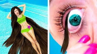 Perks &amp; Problems of Long Hair Vs Short Hair || Funny Situations by Crafty Panda Fun