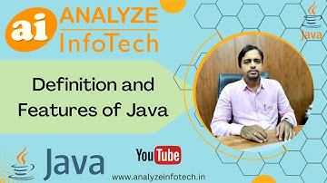 Definition and Features of Java - Analyze Infotech