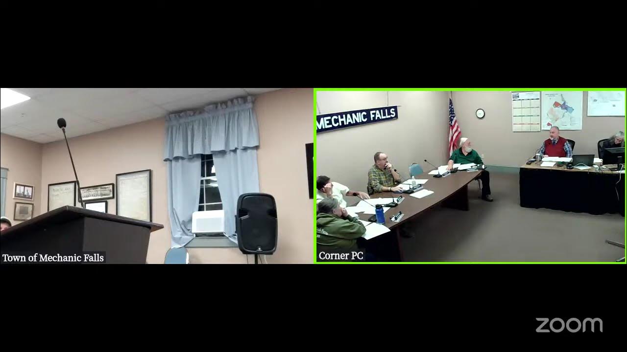 Town of Mechanic Falls Council Meeting 10 7 24 YouTube