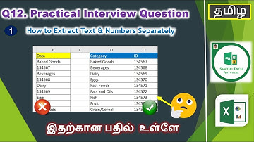 How to Extract Bulk Text & Numbers Separately in Excel | Santhu Excel Anywhere|