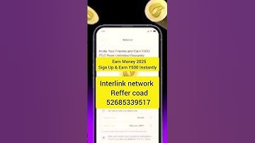 NY Interlink Referral Code | Earn Money 2025 | Sign Up Bonus | #interlink #refferal #shorts