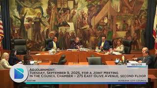 Burbank City Council Meeting - August 26, 2025
