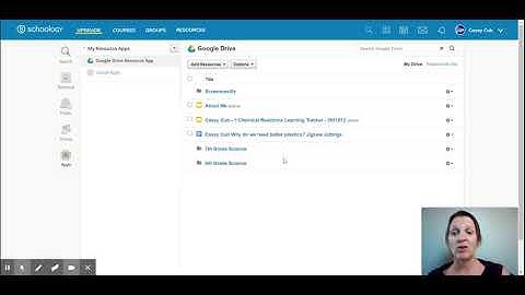 How to Connect Google Drive to Schoology (student view)