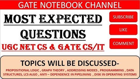 7 PM | EXPLANATION On Most Expected Questions For GATE & UGC NET CS