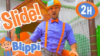 Blippi Visits an Indoor Playground (The Play Place) | 2 HOURS OF BLIPPI VIDEOS | Blippi Toys