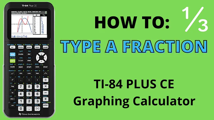 Type a Fraction on TI-84 Plus CE