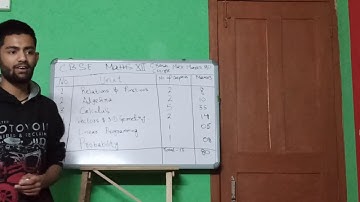 Crash Course CBSE Class 12 Mathematics Syllabus 2020-21