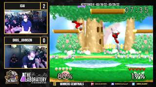 Keystoned V Isai Mario vs ND64 Dogs Johnson C Falcon Winners Semifinals  Super Smash Bros Singl