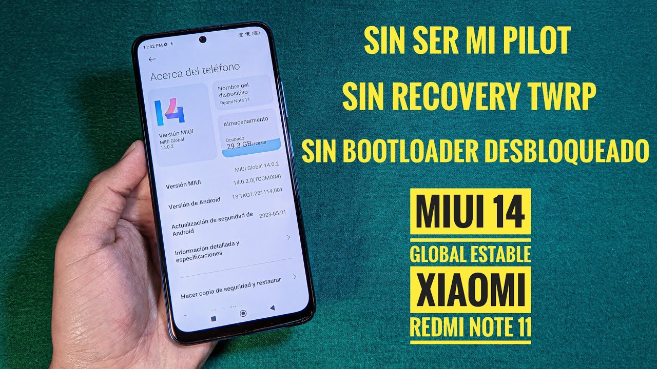 MIUI 14 Xiaomi Redmi Note 11